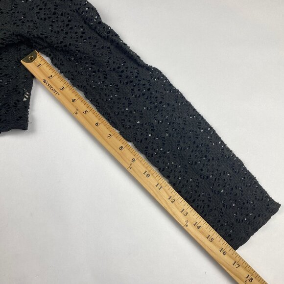 FP Beach Crochet Long Sleeve Crop Top Women's Size Small - Picture 9 of 11